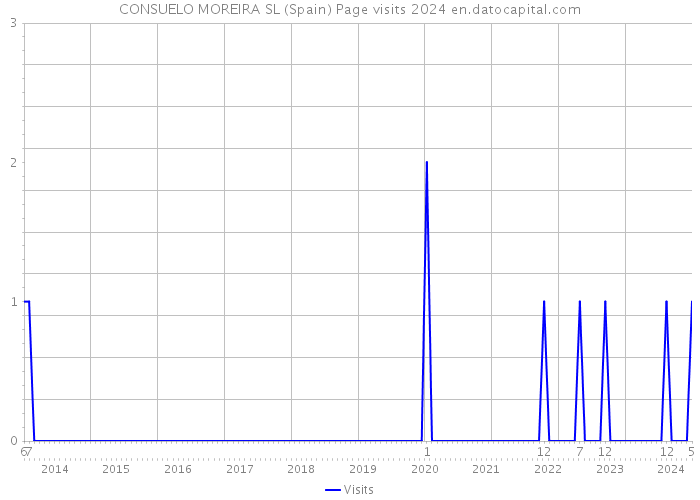 CONSUELO MOREIRA SL (Spain) Page visits 2024 