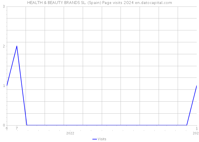 HEALTH & BEAUTY BRANDS SL. (Spain) Page visits 2024 