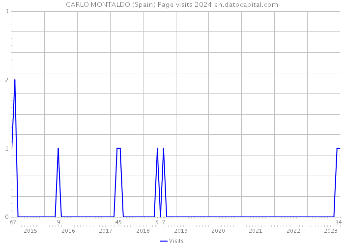 CARLO MONTALDO (Spain) Page visits 2024 