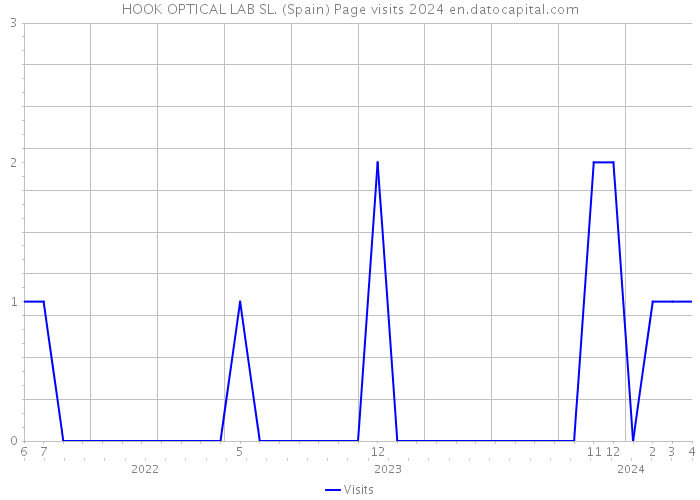 HOOK OPTICAL LAB SL. (Spain) Page visits 2024 