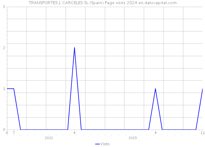 TRANSPORTES J. CARCELES SL (Spain) Page visits 2024 