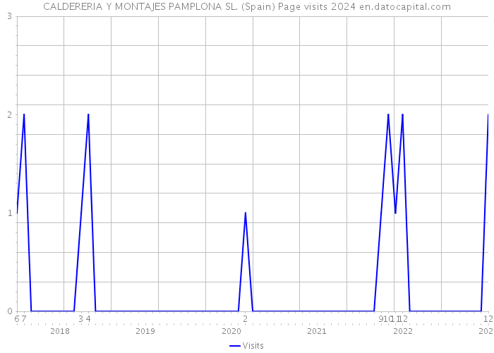 CALDERERIA Y MONTAJES PAMPLONA SL. (Spain) Page visits 2024 