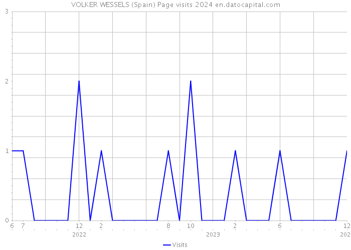 VOLKER WESSELS (Spain) Page visits 2024 