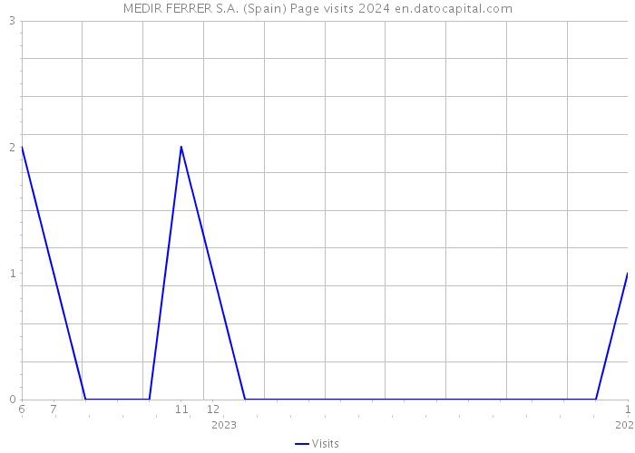 MEDIR FERRER S.A. (Spain) Page visits 2024 