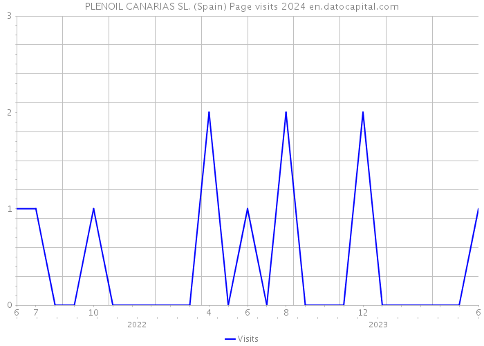 PLENOIL CANARIAS SL. (Spain) Page visits 2024 