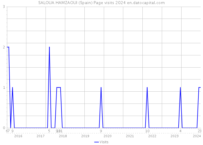 SALOUA HAMZAOUI (Spain) Page visits 2024 