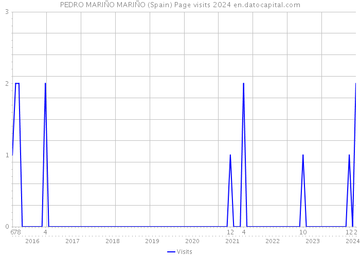 PEDRO MARIÑO MARIÑO (Spain) Page visits 2024 