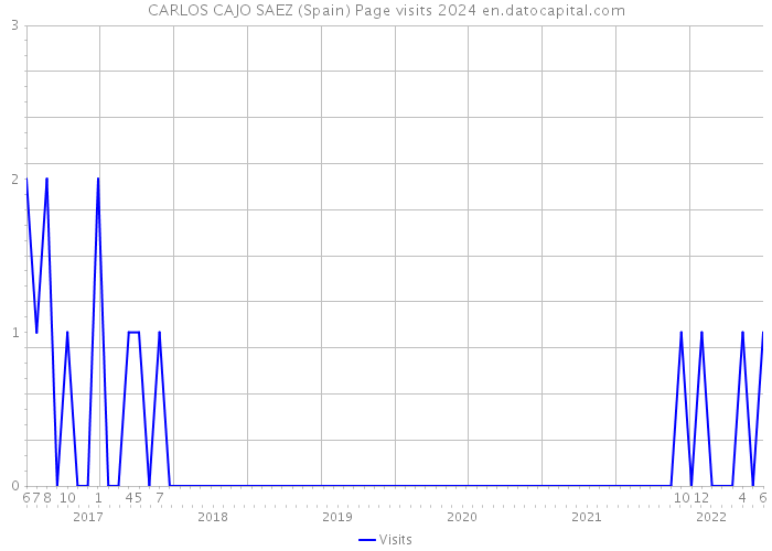 CARLOS CAJO SAEZ (Spain) Page visits 2024 