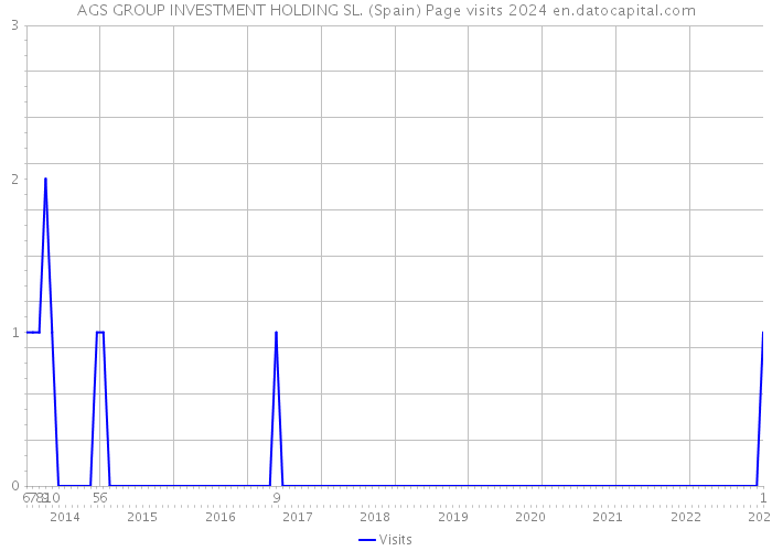 AGS GROUP INVESTMENT HOLDING SL. (Spain) Page visits 2024 