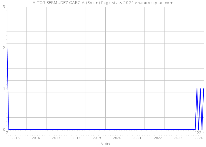 AITOR BERMUDEZ GARCIA (Spain) Page visits 2024 