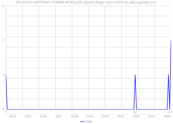 RICARDO-ANTONIO TORRES MONLLOR (Spain) Page visits 2024 