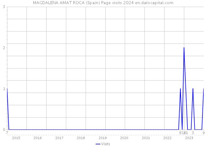 MAGDALENA AMAT ROCA (Spain) Page visits 2024 