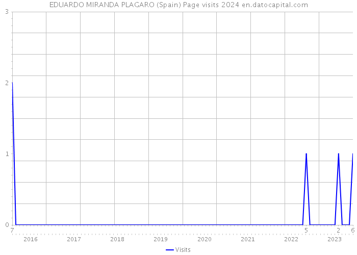 EDUARDO MIRANDA PLAGARO (Spain) Page visits 2024 
