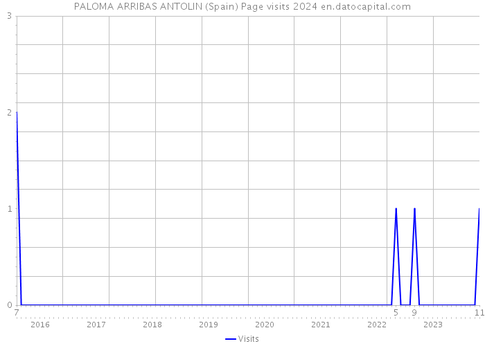 PALOMA ARRIBAS ANTOLIN (Spain) Page visits 2024 
