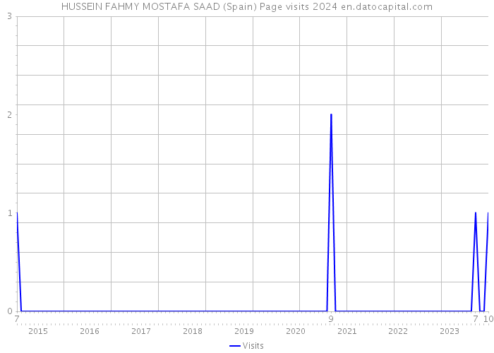 HUSSEIN FAHMY MOSTAFA SAAD (Spain) Page visits 2024 