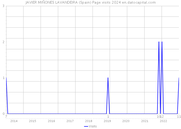 JAVIER MIÑONES LAVANDEIRA (Spain) Page visits 2024 