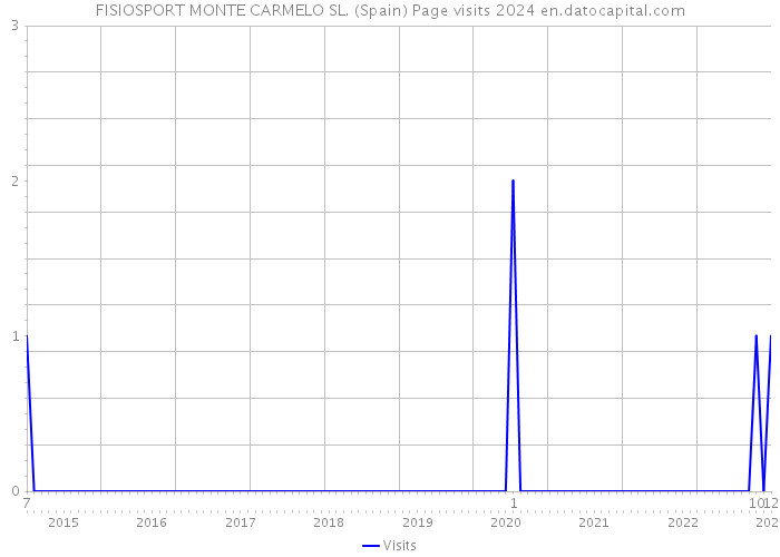 FISIOSPORT MONTE CARMELO SL. (Spain) Page visits 2024 