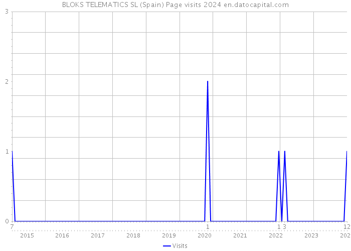 BLOKS TELEMATICS SL (Spain) Page visits 2024 