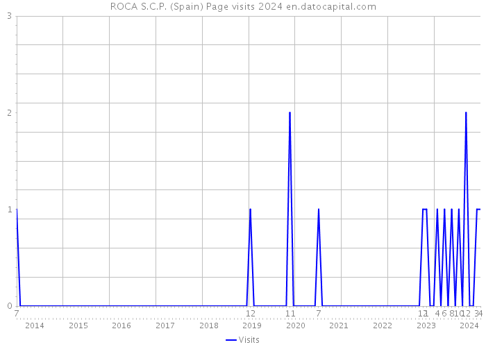ROCA S.C.P. (Spain) Page visits 2024 