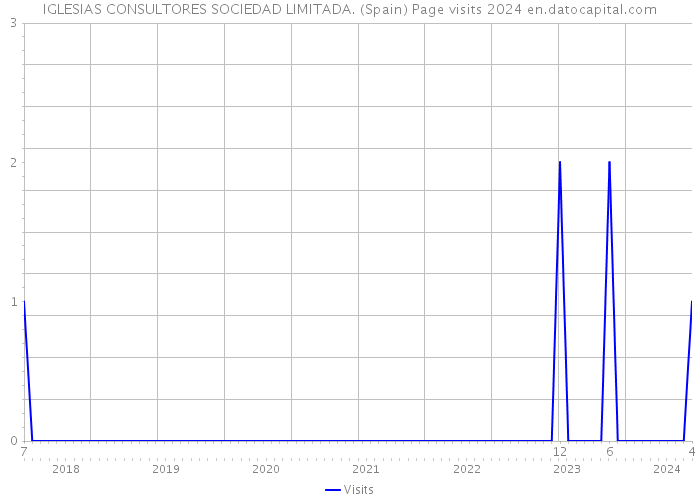 IGLESIAS CONSULTORES SOCIEDAD LIMITADA. (Spain) Page visits 2024 