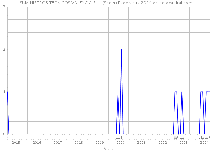 SUMINISTROS TECNICOS VALENCIA SLL. (Spain) Page visits 2024 