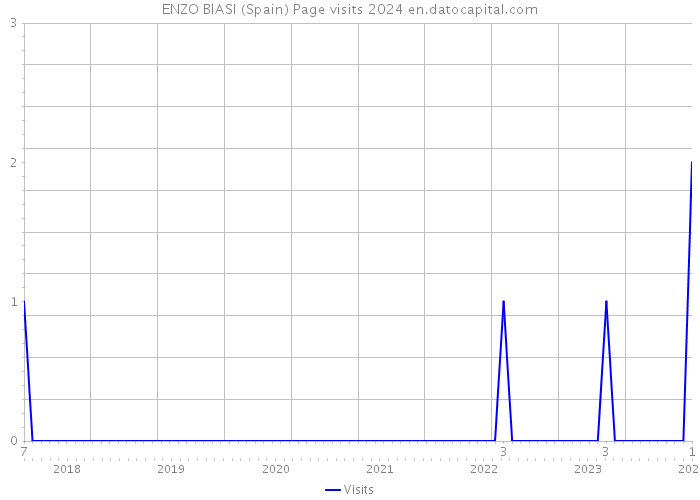ENZO BIASI (Spain) Page visits 2024 