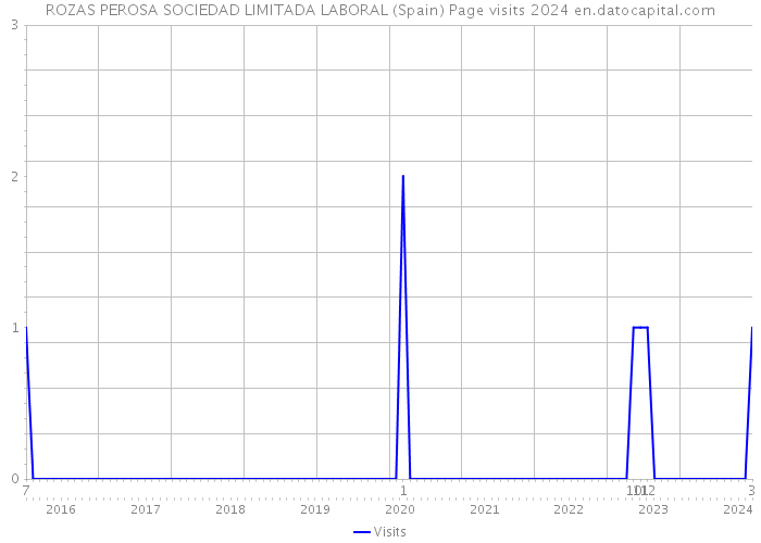 ROZAS PEROSA SOCIEDAD LIMITADA LABORAL (Spain) Page visits 2024 