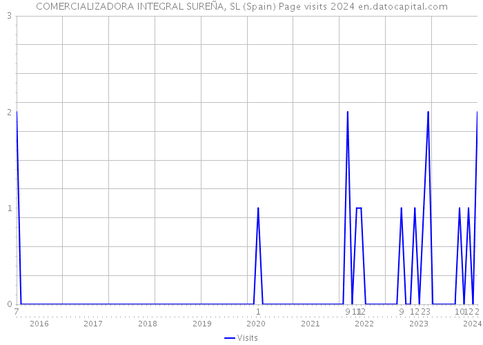 COMERCIALIZADORA INTEGRAL SUREÑA, SL (Spain) Page visits 2024 