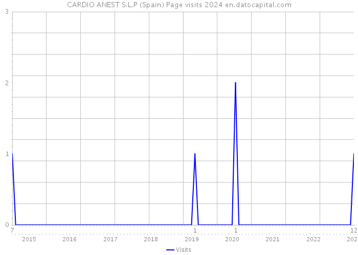 CARDIO ANEST S.L.P (Spain) Page visits 2024 