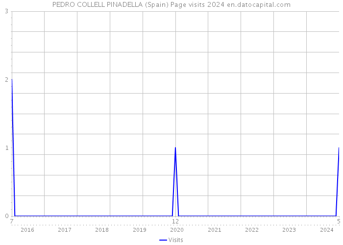PEDRO COLLELL PINADELLA (Spain) Page visits 2024 