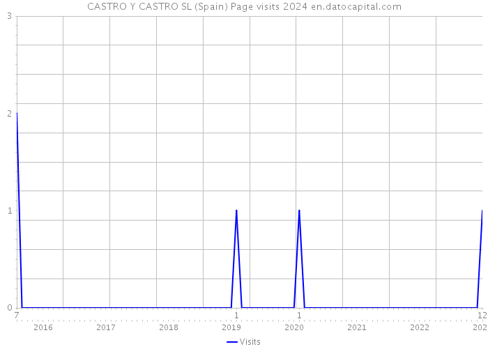 CASTRO Y CASTRO SL (Spain) Page visits 2024 