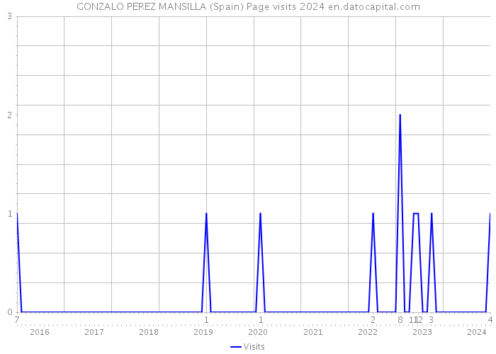 GONZALO PEREZ MANSILLA (Spain) Page visits 2024 