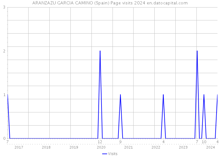 ARANZAZU GARCIA CAMINO (Spain) Page visits 2024 