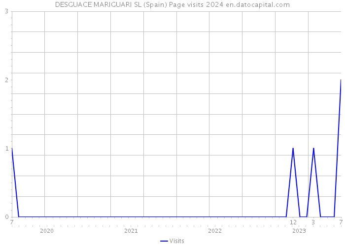 DESGUACE MARIGUARI SL (Spain) Page visits 2024 