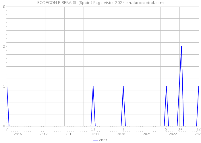 BODEGON RIBERA SL (Spain) Page visits 2024 