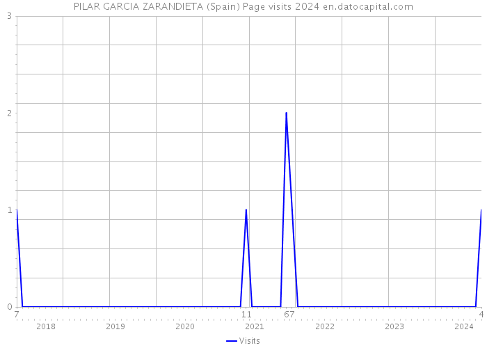 PILAR GARCIA ZARANDIETA (Spain) Page visits 2024 