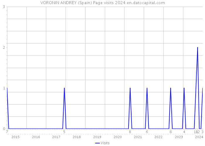 VORONIN ANDREY (Spain) Page visits 2024 