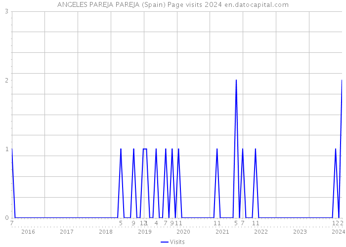 ANGELES PAREJA PAREJA (Spain) Page visits 2024 