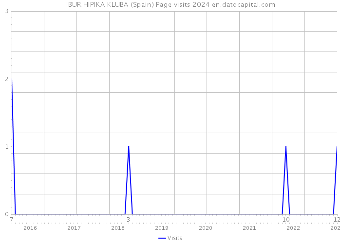 IBUR HIPIKA KLUBA (Spain) Page visits 2024 
