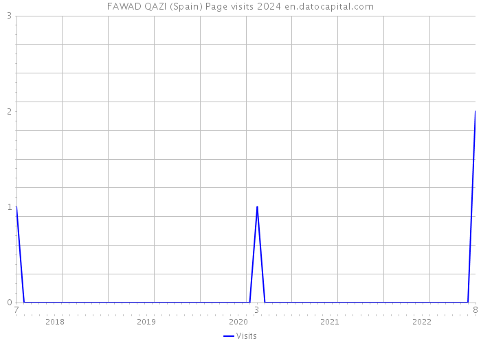 FAWAD QAZI (Spain) Page visits 2024 