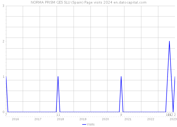 NORMA PRISM GES SLU (Spain) Page visits 2024 
