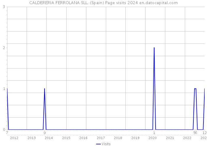 CALDERERIA FERROLANA SLL. (Spain) Page visits 2024 