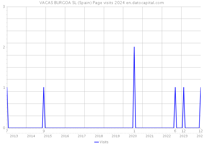 VACAS BURGOA SL (Spain) Page visits 2024 