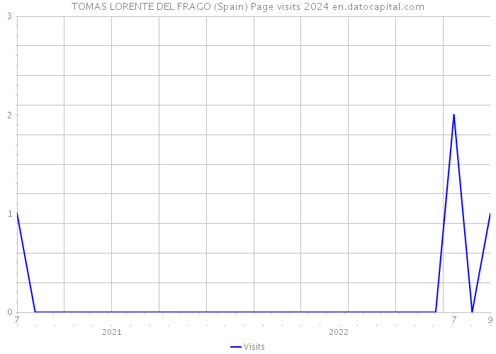 TOMAS LORENTE DEL FRAGO (Spain) Page visits 2024 