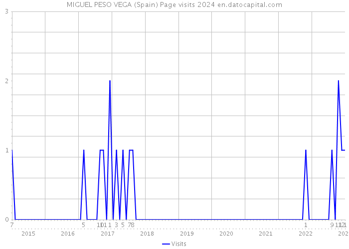 MIGUEL PESO VEGA (Spain) Page visits 2024 