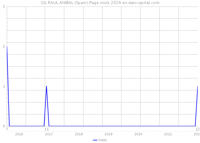 GIL RAUL ANIBAL (Spain) Page visits 2024 