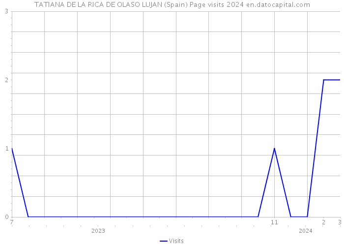 TATIANA DE LA RICA DE OLASO LUJAN (Spain) Page visits 2024 