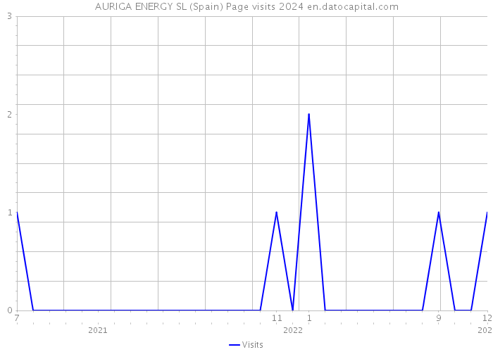 AURIGA ENERGY SL (Spain) Page visits 2024 