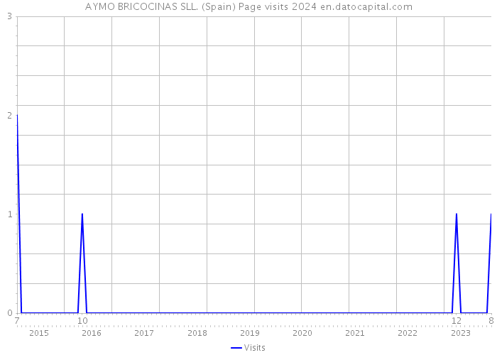 AYMO BRICOCINAS SLL. (Spain) Page visits 2024 