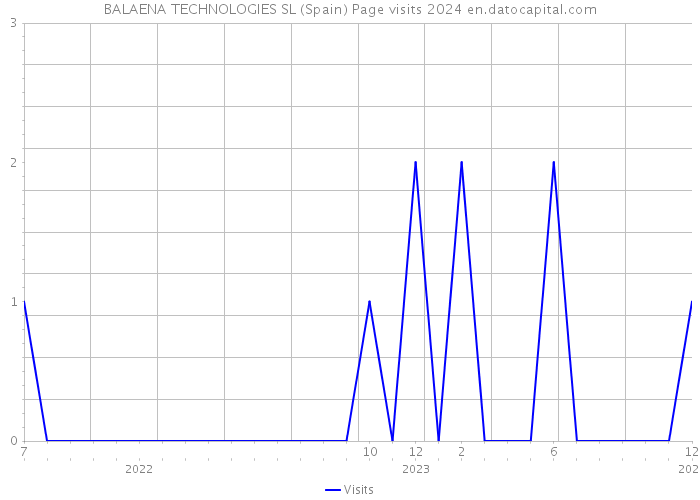 BALAENA TECHNOLOGIES SL (Spain) Page visits 2024 